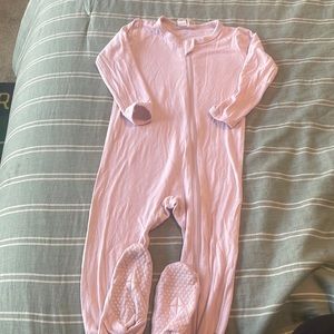 Kyte Baby Pink Footed Zipper Pajamas